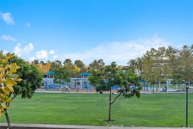 a room with lots of trees and plants