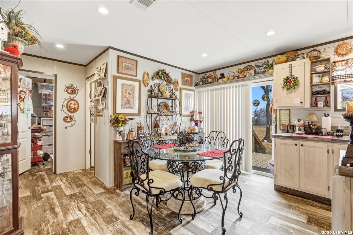 101 Rocky Ridge Drive Poteet, TX 78065 - Photo 15 of 36 a view of a dining room with furniture window and outside view