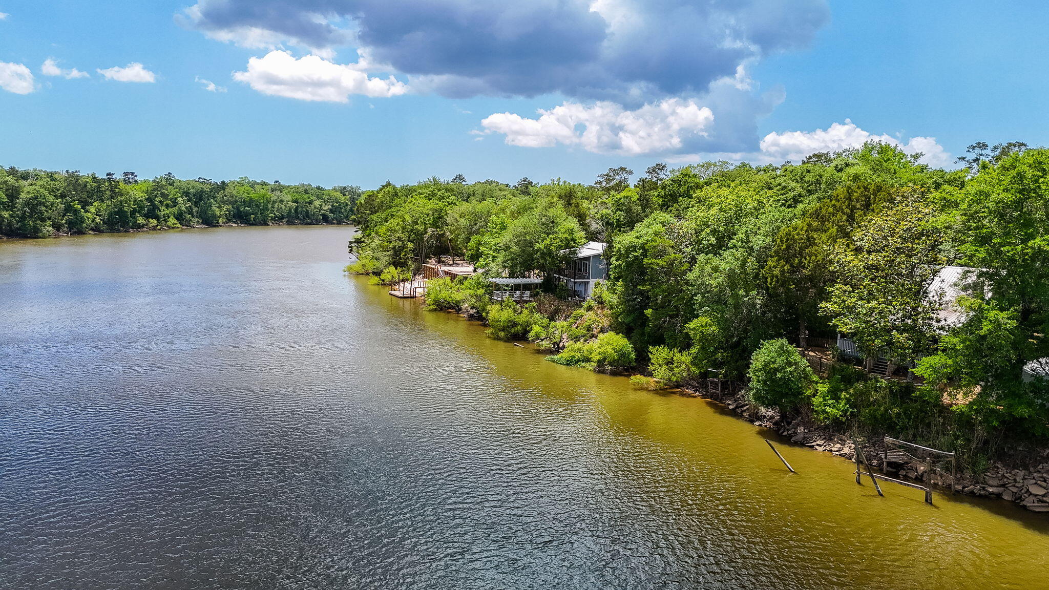 439 Big Cedar Road Ponce de Leon, FL 32455 - Photo 14 of 48 a view of a lake in middle of forest