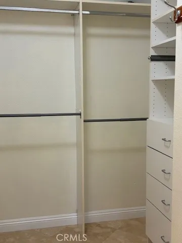 a view of a walk in closet