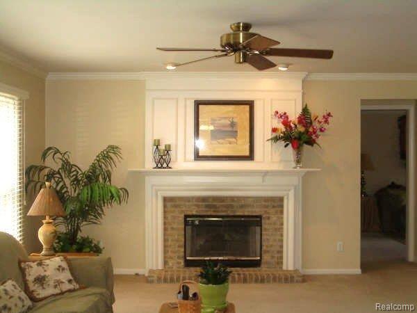 3384 Bonniebrook Court Rochester, MI 48306 - Photo 3 of 9 Fireplace