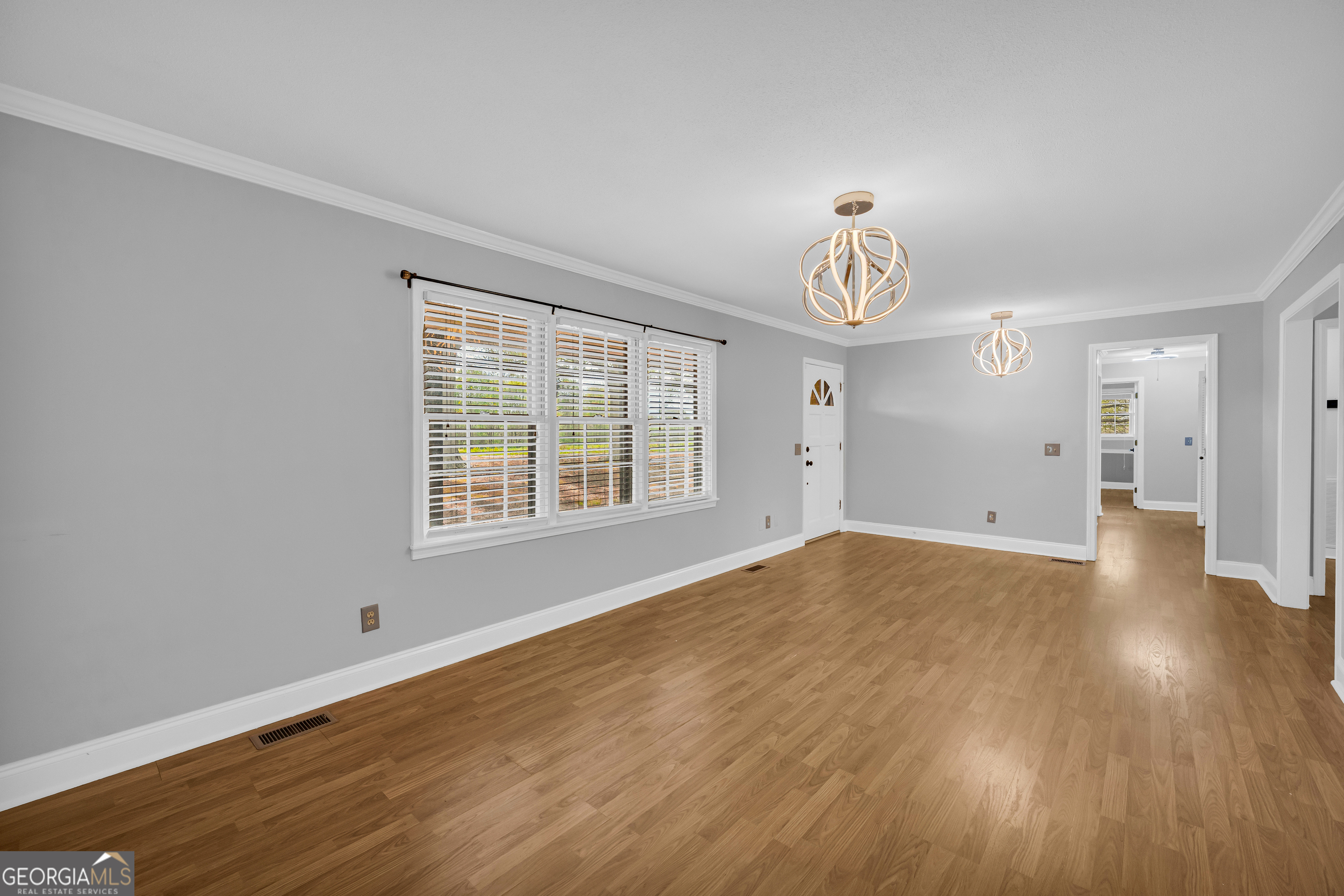 450 Clarks Creek Road North Martin, GA 30557 - Photo 25 of 70 a view of empty room with wooden floor and window