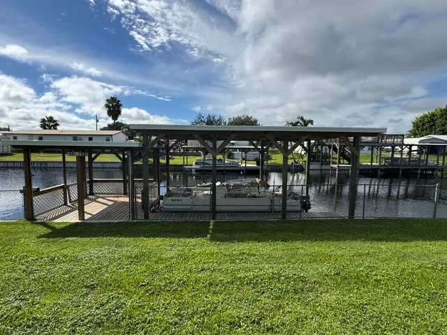 a view of a patio on the roof deck