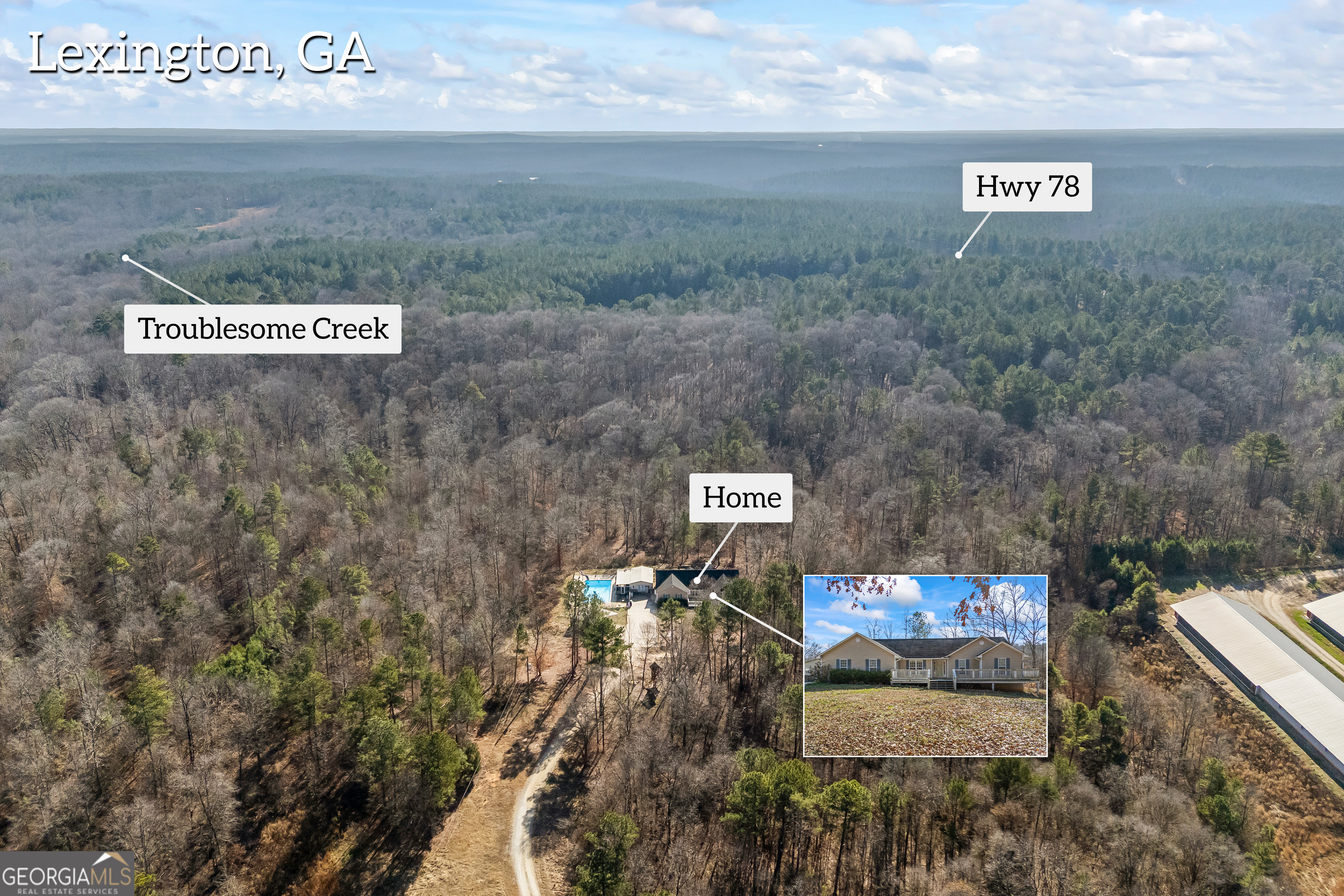 747 Washington Road Lexington, GA 30648 - Photo 58 of 118 a view of a sign board