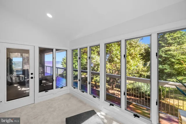 a view of an ocean from a beach