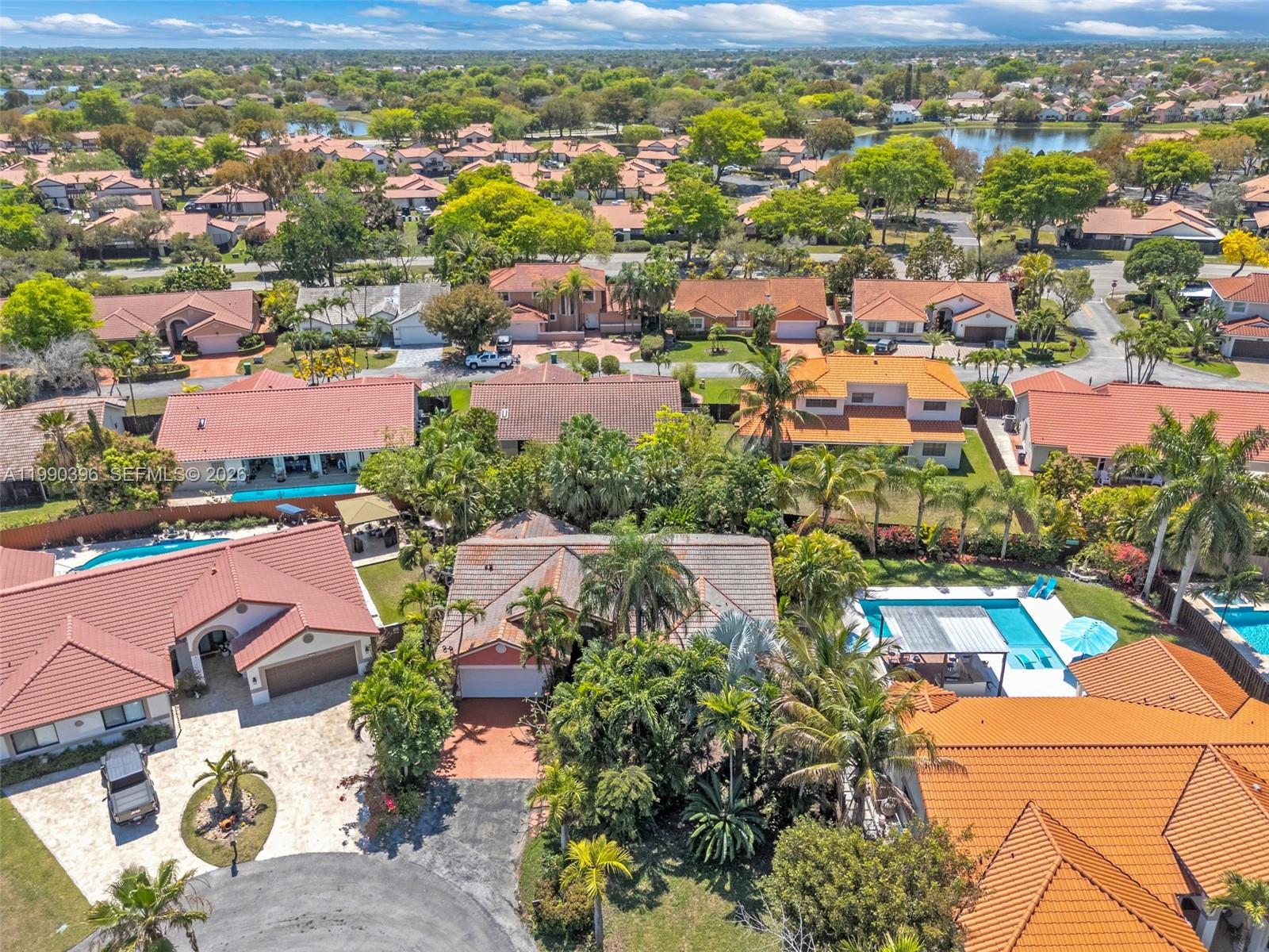 15012 Southwest 45th Lane Miami, FL 33185 - Photo 29 of 43 an aerial view of residential houses with outdoor space