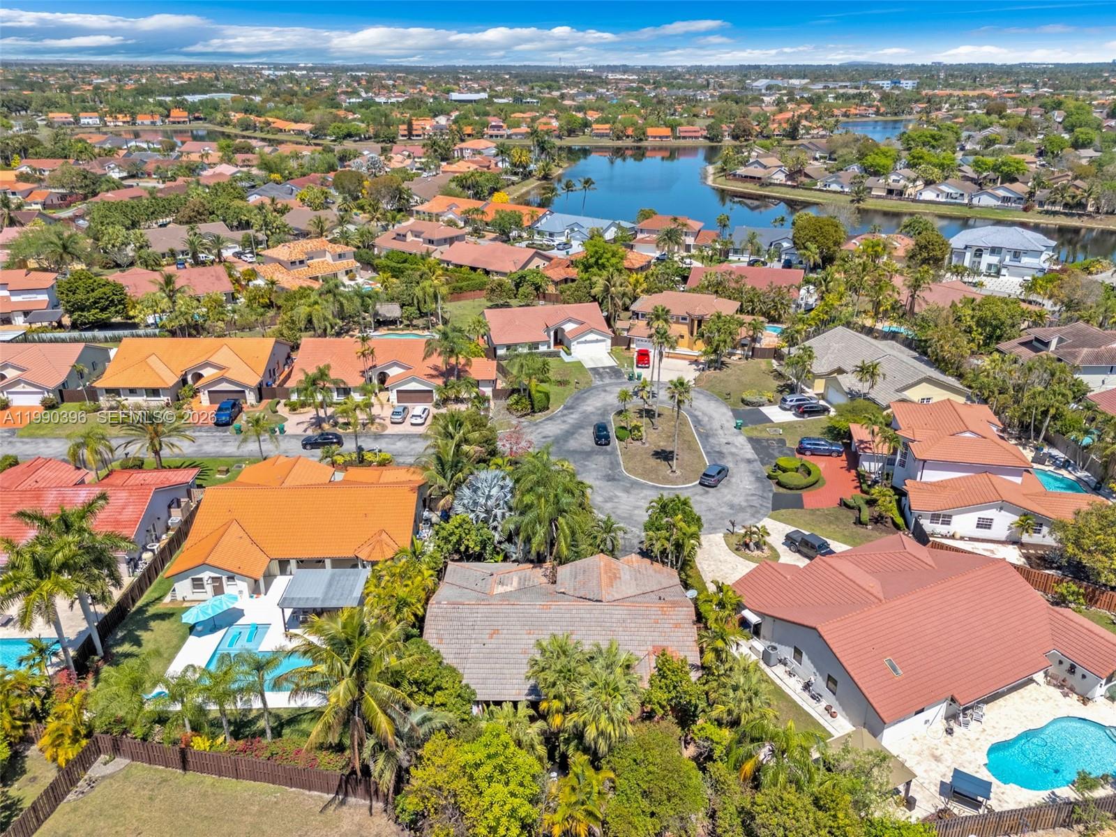 15012 Southwest 45th Lane Miami, FL 33185 - Photo 33 of 43 an aerial view of residential houses with outdoor space