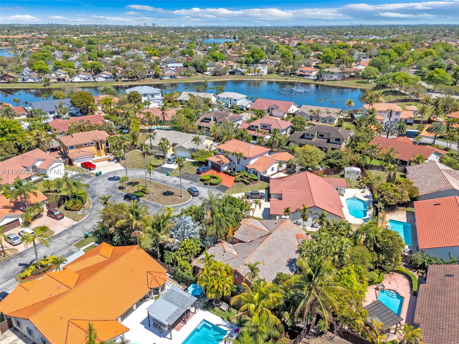 15012 Southwest 45th Lane Miami, FL 33185 - Photo 35 of 43 an aerial view of residential building with outdoor space