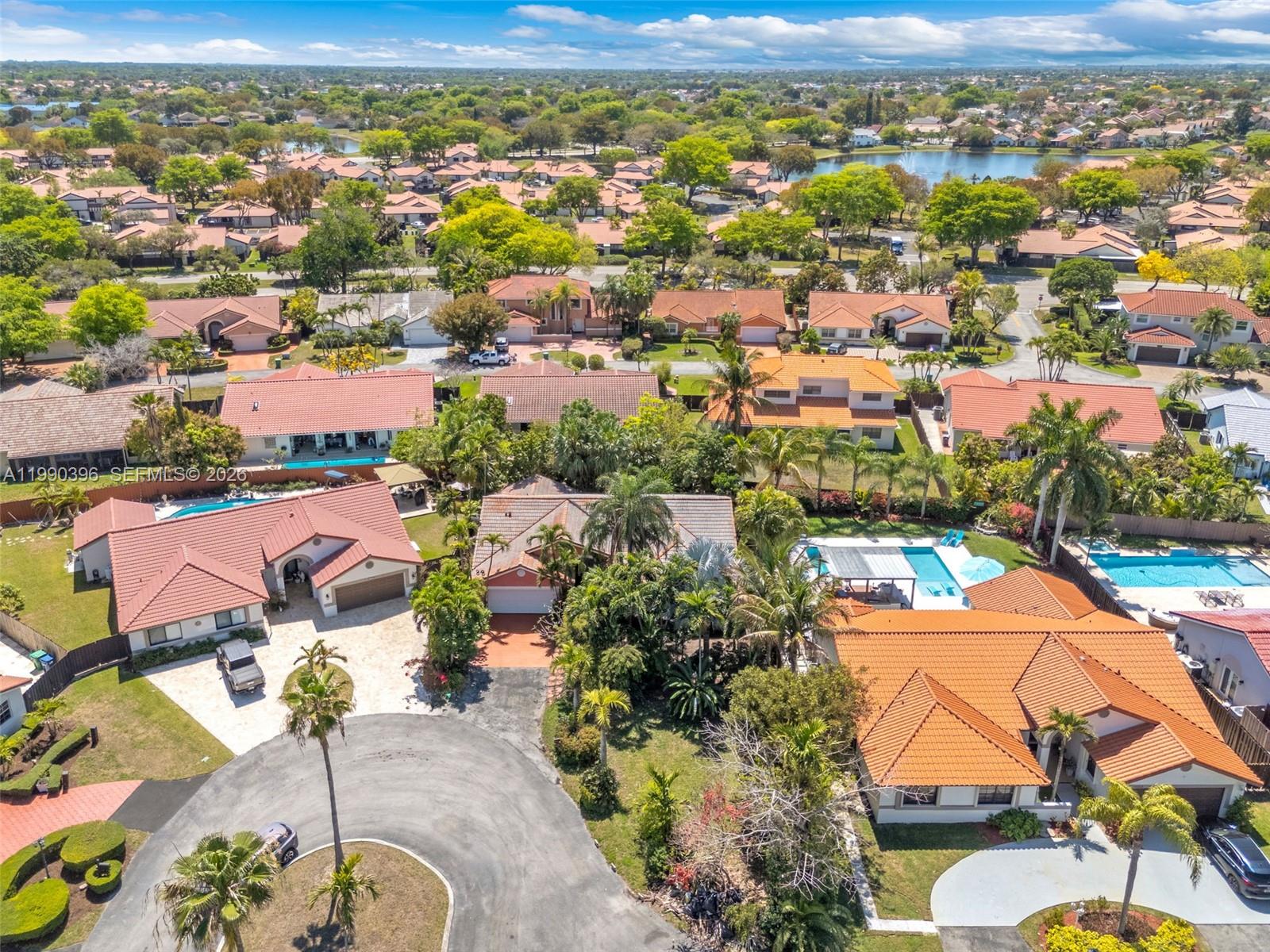 15012 Southwest 45th Lane Miami, FL 33185 - Photo 39 of 43 an aerial view of residential houses with outdoor space