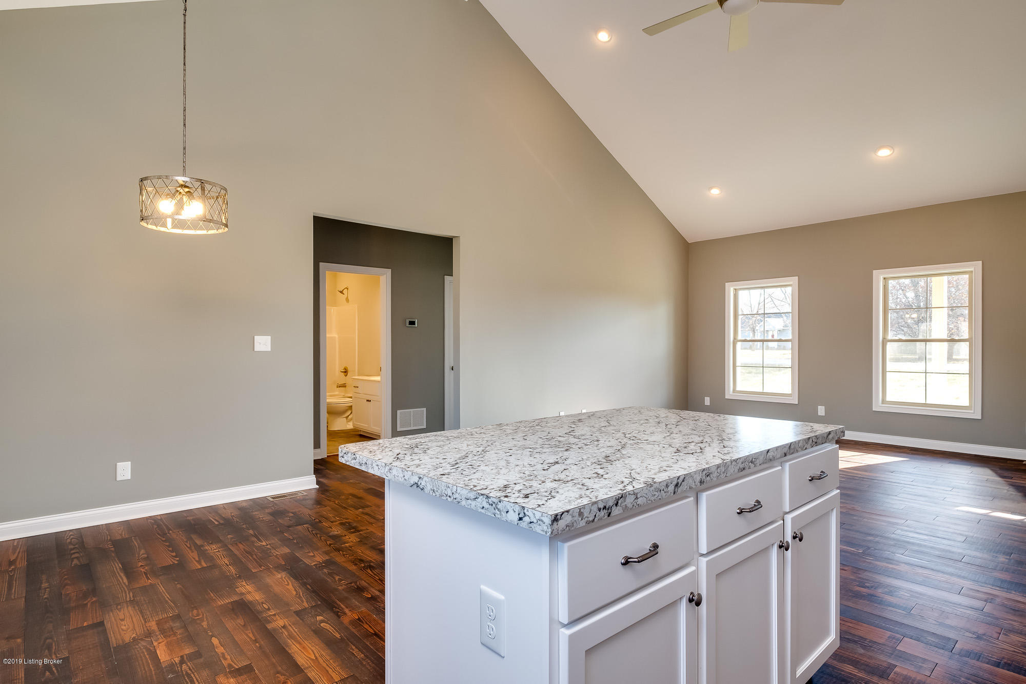 328 Cedar Run Road Pendleton, KY 40055 - Photo 6 of 39 Recessed lighting gives this space the opportunity to make a design statement with the dining chandelier.