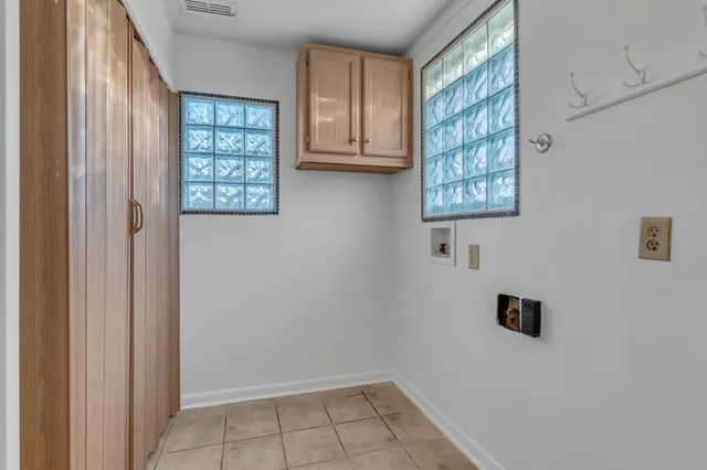 a view of an entryway with window