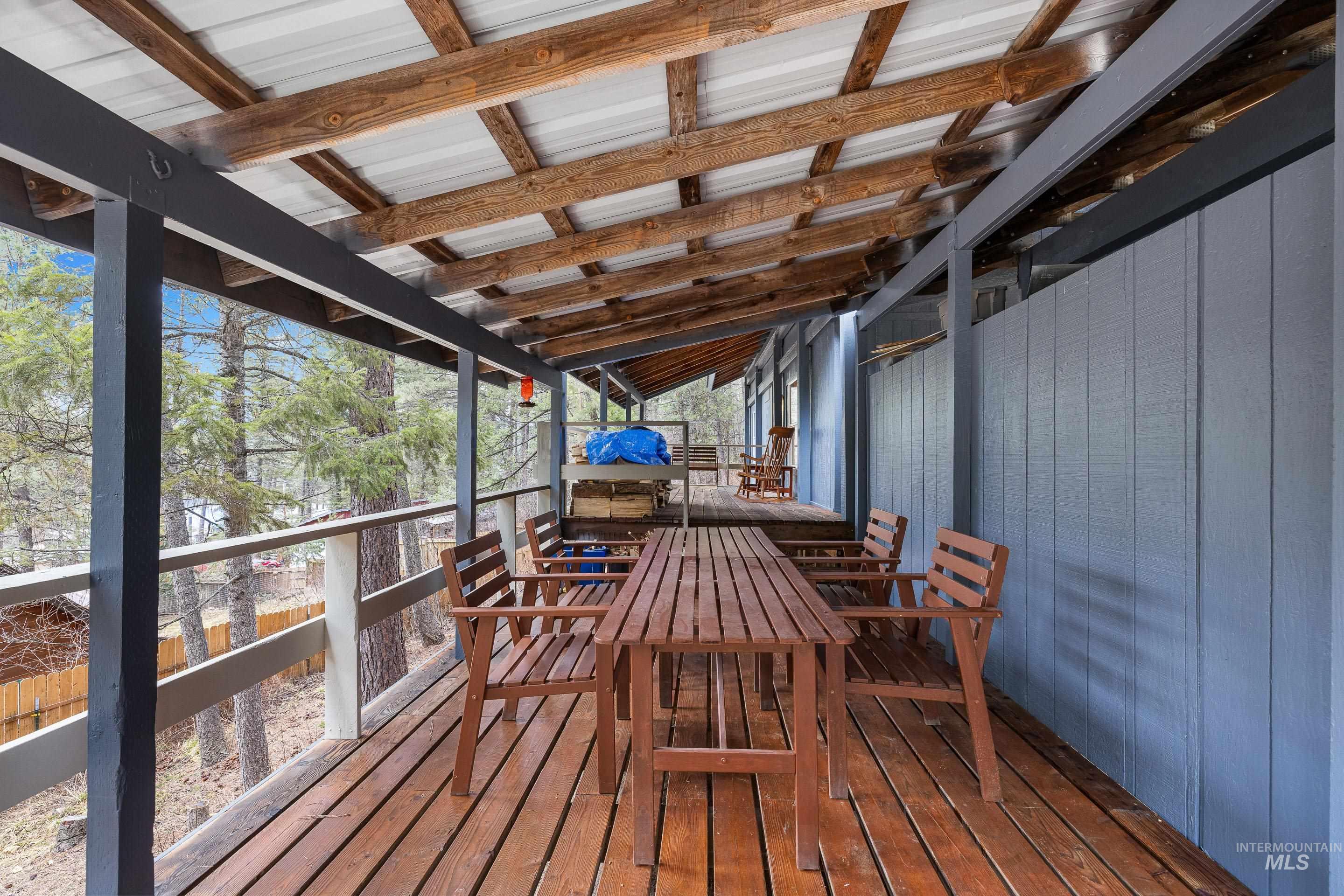 32 Sky Ridge Drive Garden Valley, ID 83622 - Photo 30 of 37 Wooden terrace featuring outdoor dining area