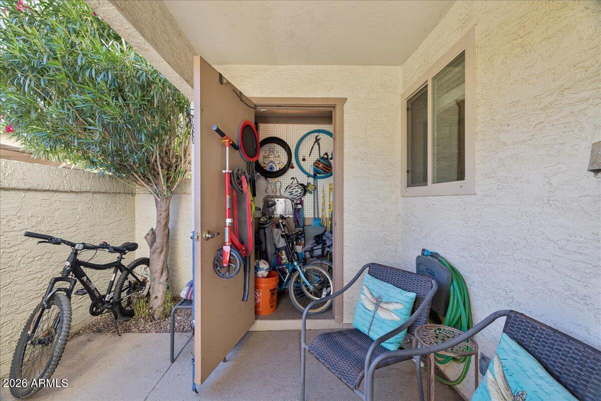 4150 East Cactus Road, Unit 120 Phoenix, AZ 85032 - Photo 8 of 42 08-Front Porch Storage Area