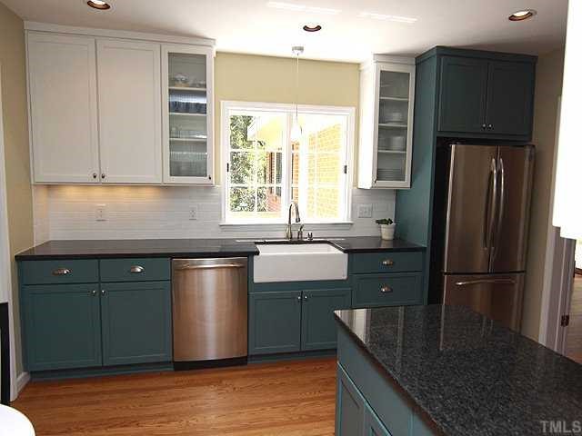 3722 Eton Road Durham, NC 27707 - Photo 10 of 25 Beautiful farmhouse sink and great window that overlooks the back lawn