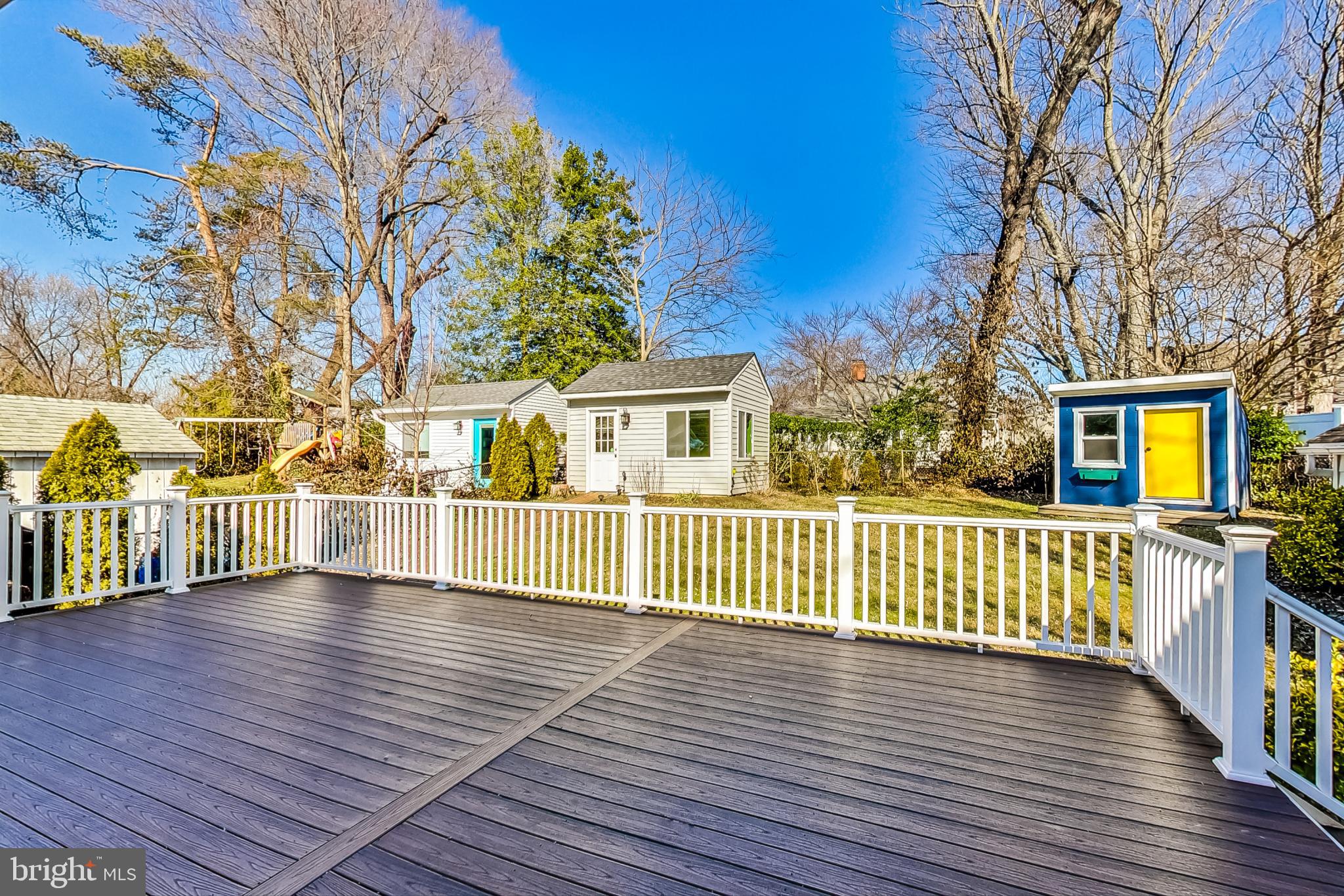 903 Robin Road Silver Spring, MD 20901 - Photo 28 of 46 Expansive Deck with View of Studio and Playhouse