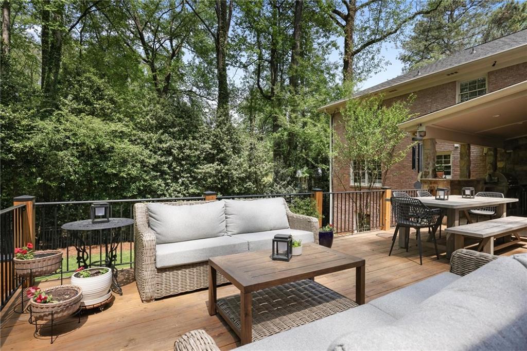 7680 Ryefield Drive Atlanta, GA 30350 - Photo 38 of 49 a outdoor living space with furniture and garden view