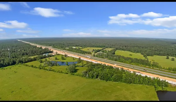 a view of a city and an ocean view