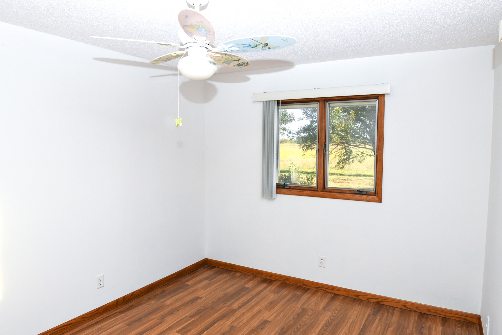 107 Walnut Street Penfield, IL 61862 - Photo 29 of 34 a view of an empty room with wooden floor and a window