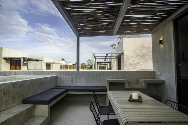 a backyard of a house