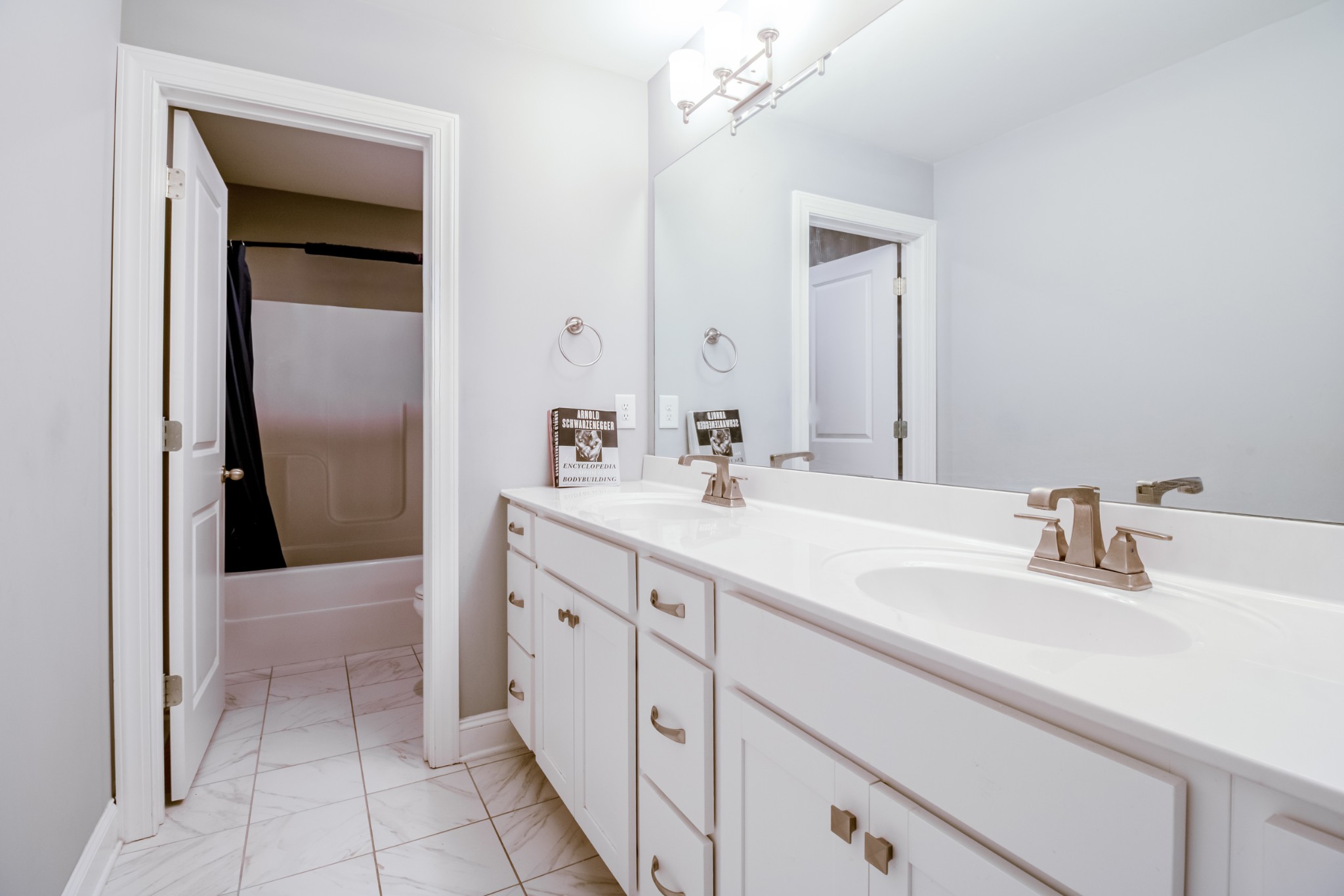 628 Bella Court Lebanon, TN 37087 - Photo 44 of 56 a bathroom with a sink a vanity and a mirror