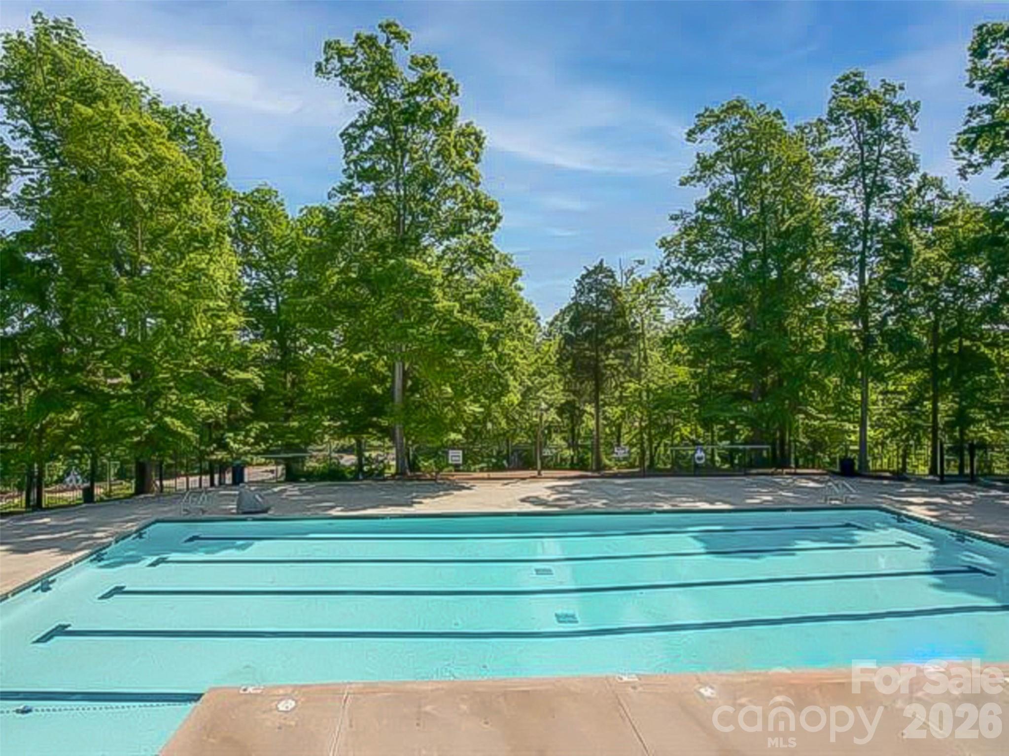 10801 Whitfield Ridge Drive Charlotte, NC 28277 - Photo 42 of 47 a view of a tennis ground with large trees