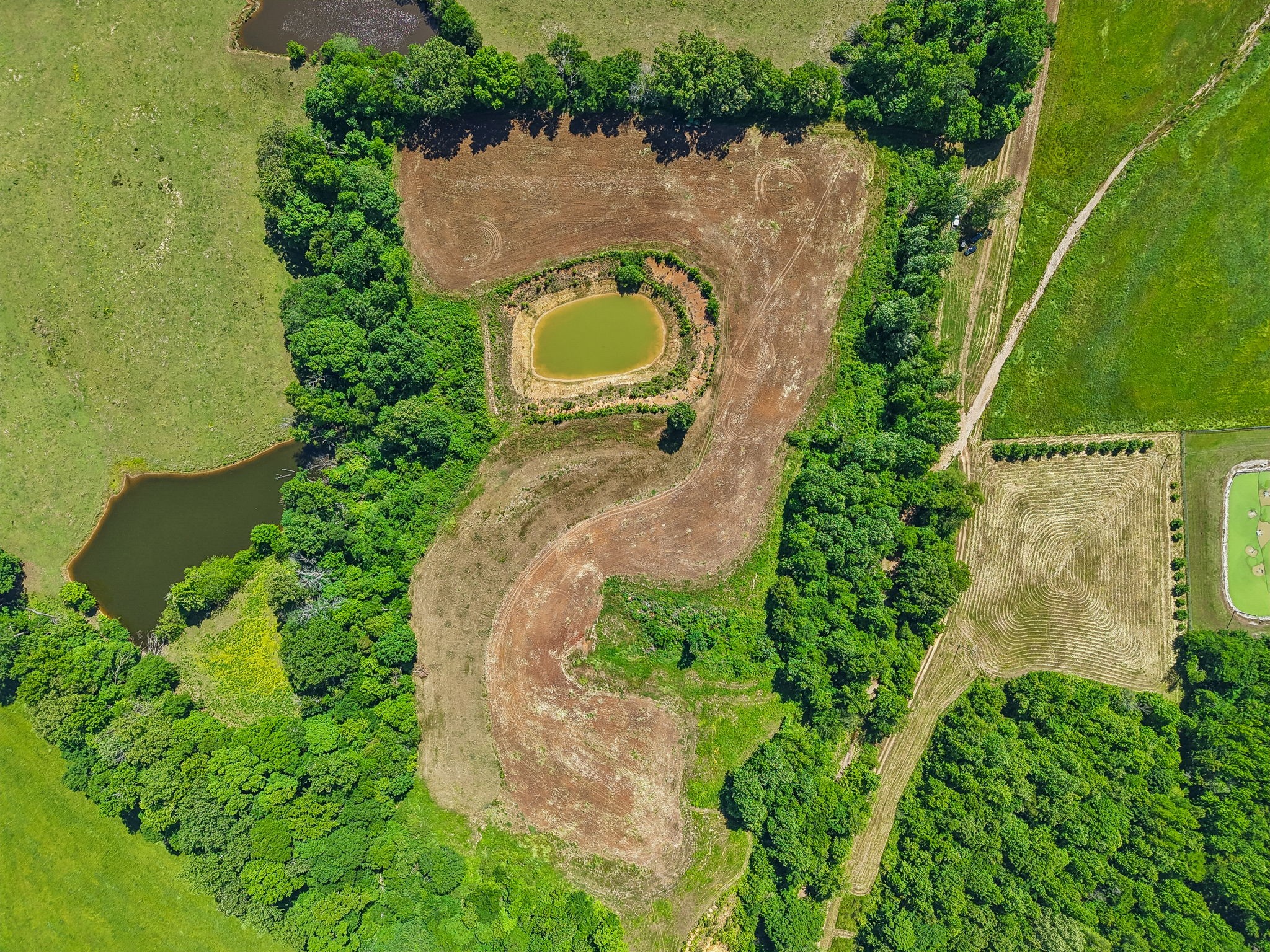 0 Rochelle Lane Hurricane Mills, TN 37078 - Photo 9 of 69 an aerial view of a house with a swimming pool and outdoor seating