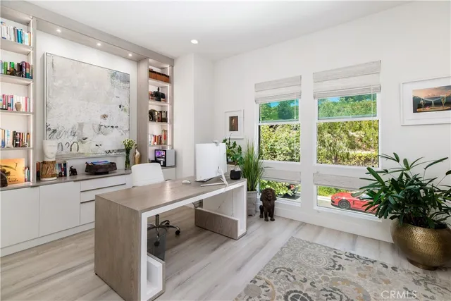 a very nice looking room with a large window