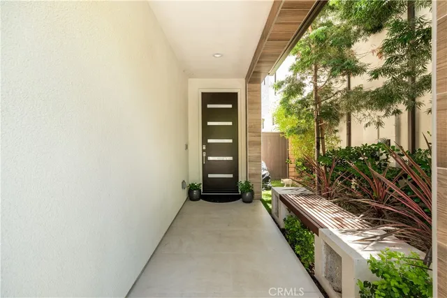 wooden floor in front of a house