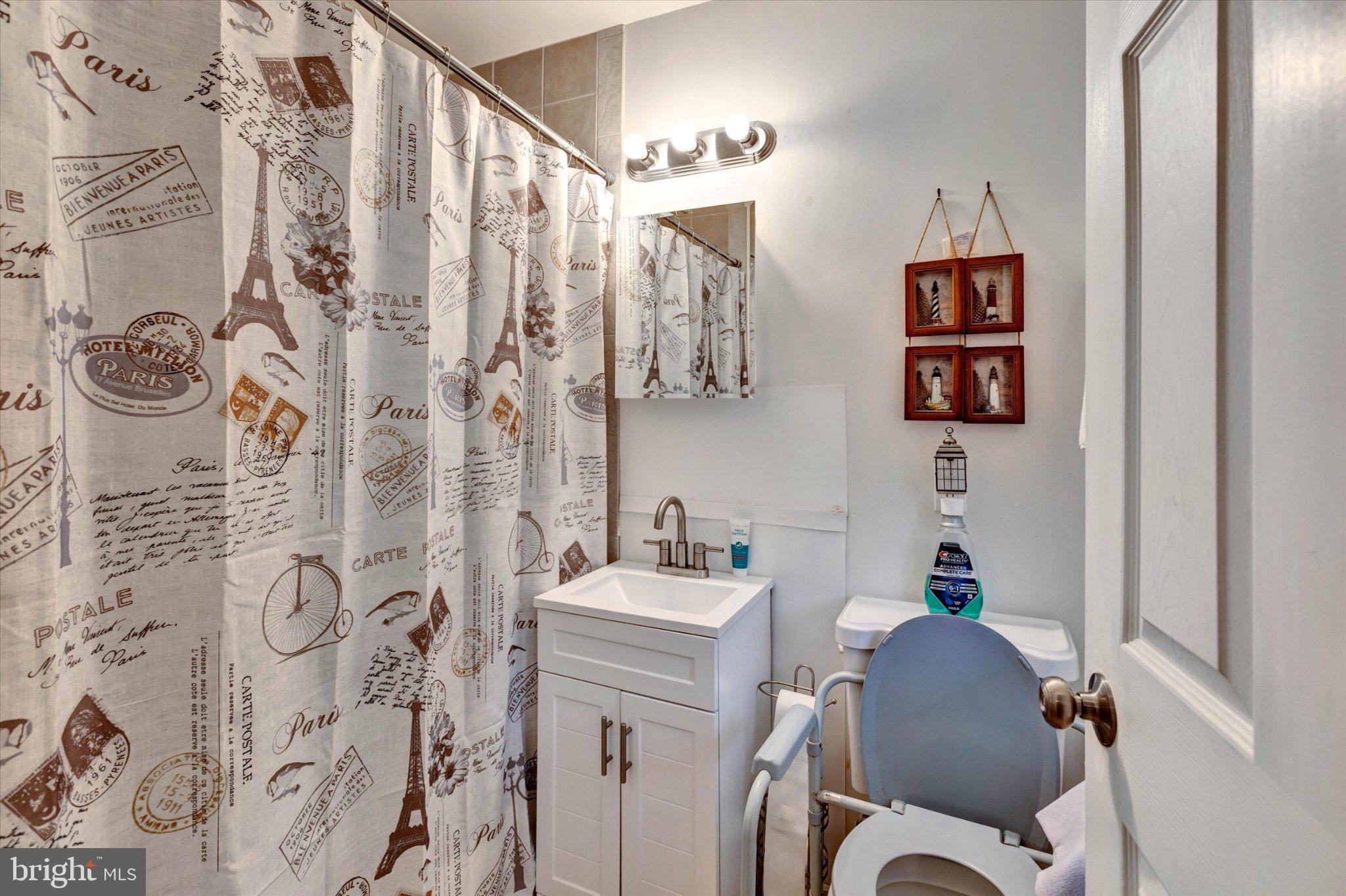 7167 Fairbrook Road Windsor Mill, MD 21244 - Photo 11 of 34 Charming bathroom with Parisian flair.