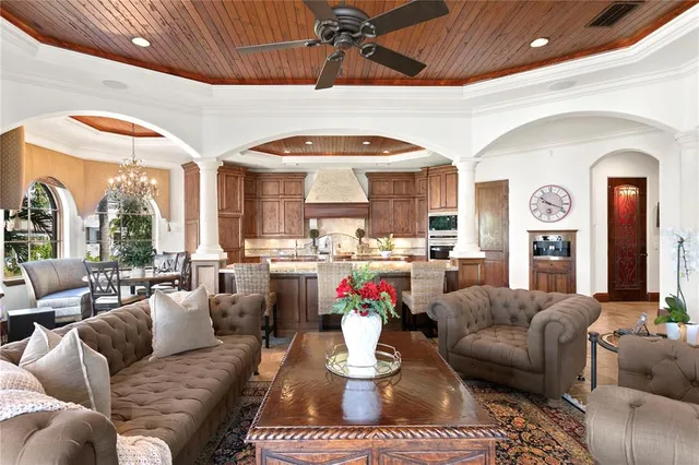 a kitchen with stainless steel appliances granite countertop a stove and a refrigerator