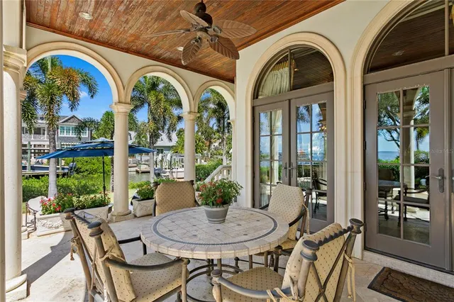 a view of a lake with houses