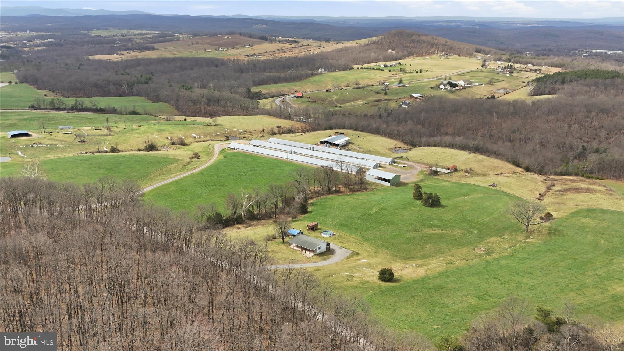 529 Braddock School Road Slanesville, WV 25444 - Photo 30 of 44 an aerial view of a house with outdoor space