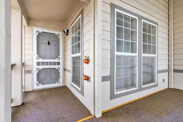 a view of front door and windows