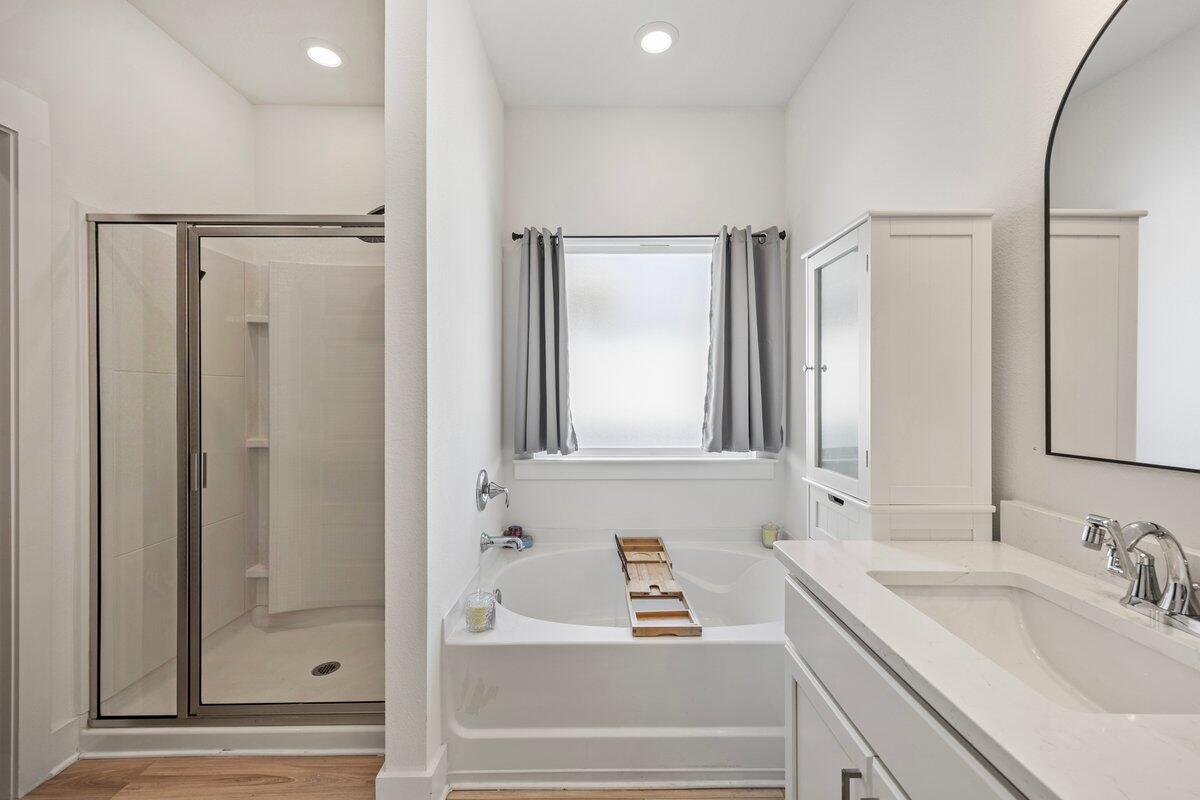 211 Lyla Lane Crestview, FL 32539 - Photo 21 of 38 a bathroom with a sink and a mirror