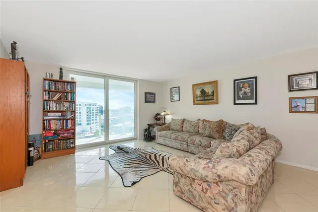 a view of a city with tall buildings