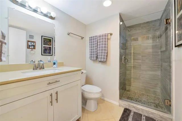 a front view of a multi story building