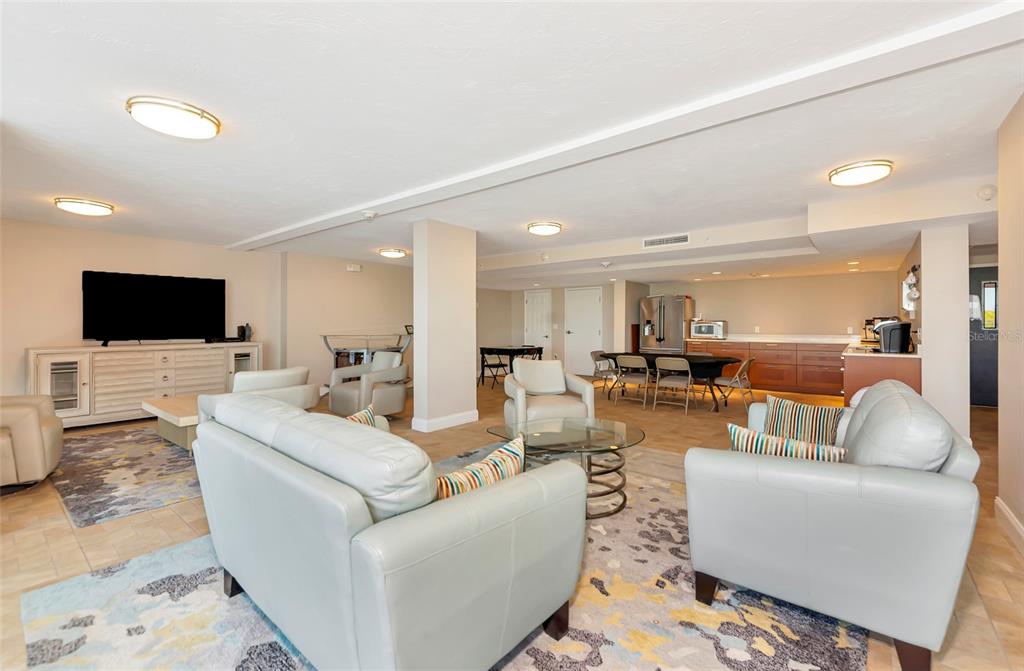 101 South Gulfstream Avenue, Unit 16C Sarasota, FL 34236 - Photo 47 of 86 a living room with furniture and a flat screen tv