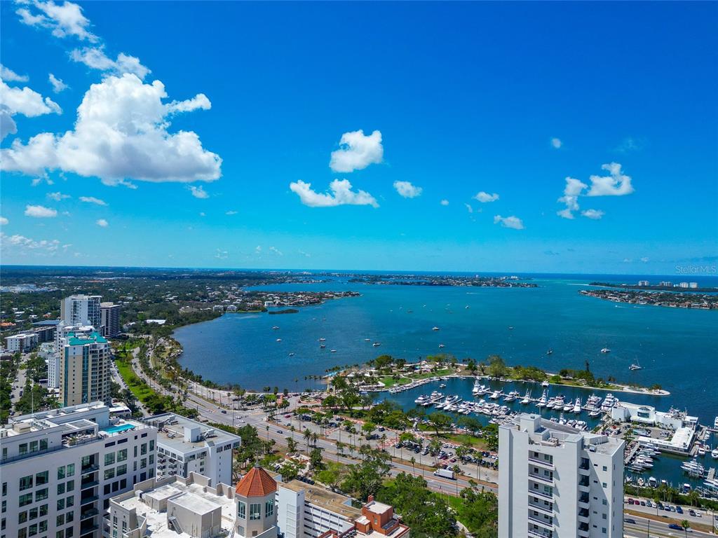 101 South Gulfstream Avenue, Unit 16C Sarasota, FL 34236 - Photo 76 of 86 a view of a city and lake
