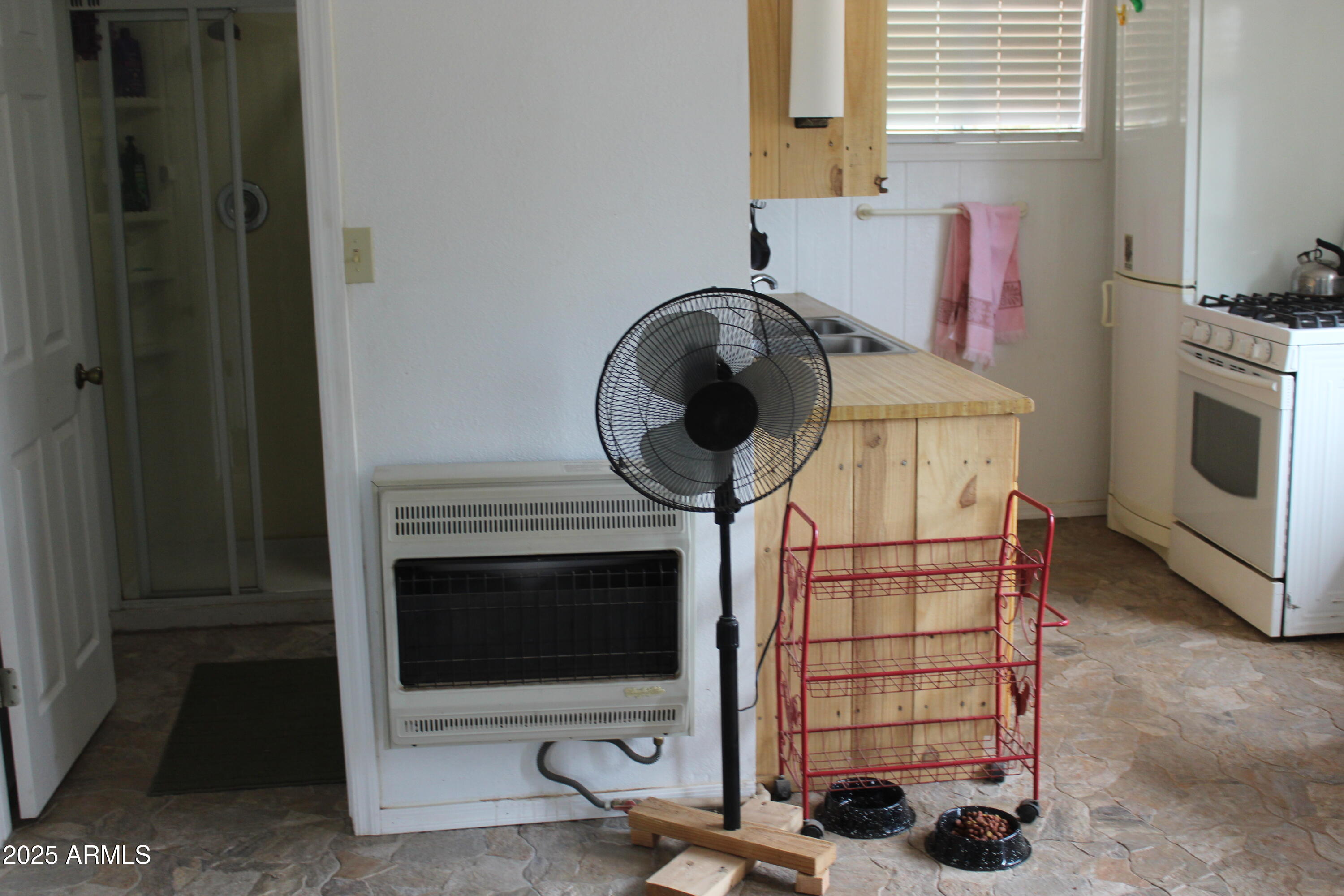979 Elk Run Heber, AZ 85928 - Photo 12 of 12 a kitchen with a stove a microwave and a potted plant