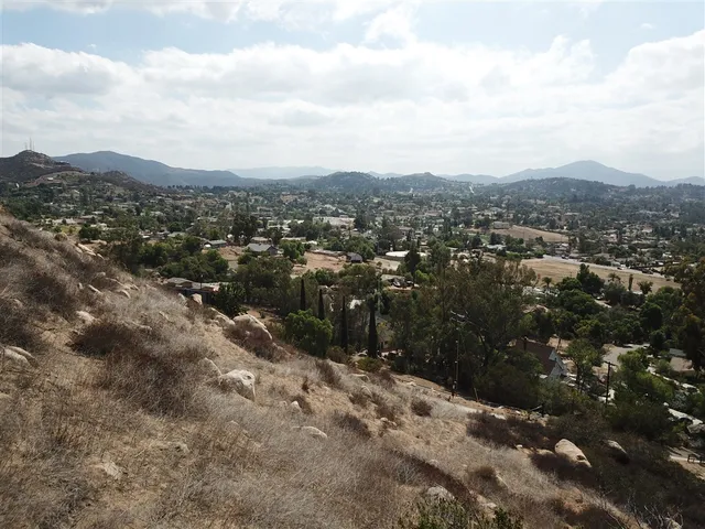 a view of city and mountain