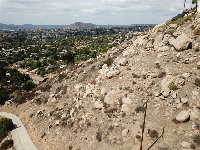 a view of city and mountain