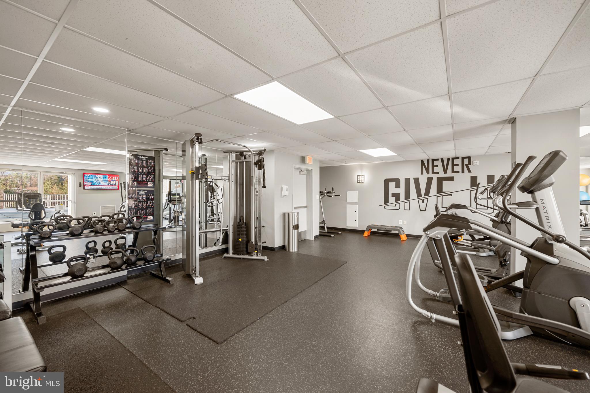 6301 Edsall Road, Unit 323 Alexandria, VA 22312 - Photo 22 of 27 a view of a room with gym equipment