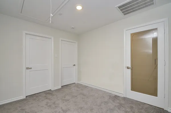 a view of an empty room