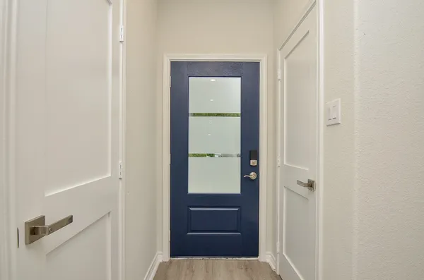 a view of front door