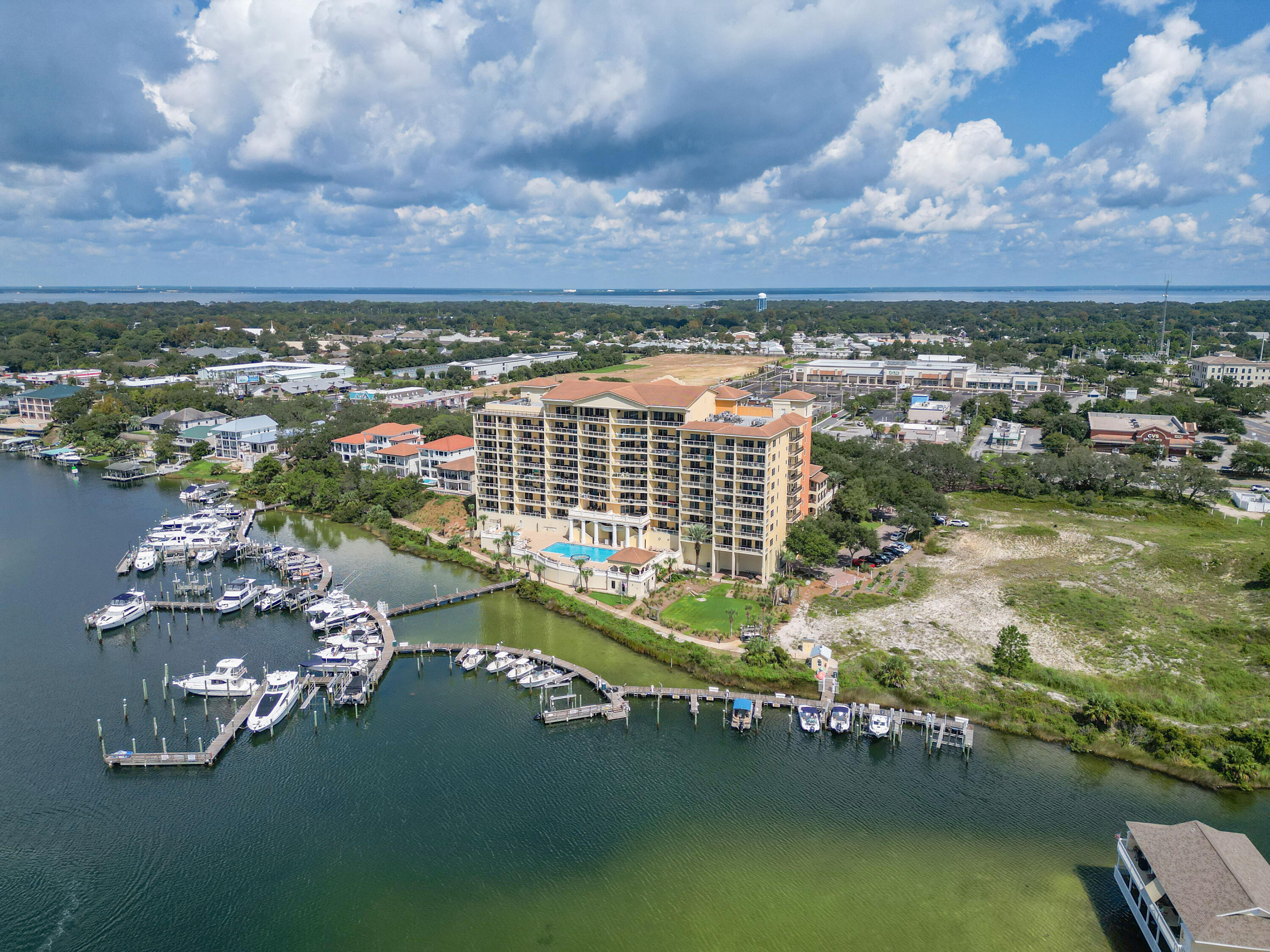 796 Harbor Boulevard Destin, FL 32541 - Photo 8 of 14 an aerial view of residential houses with outdoor space