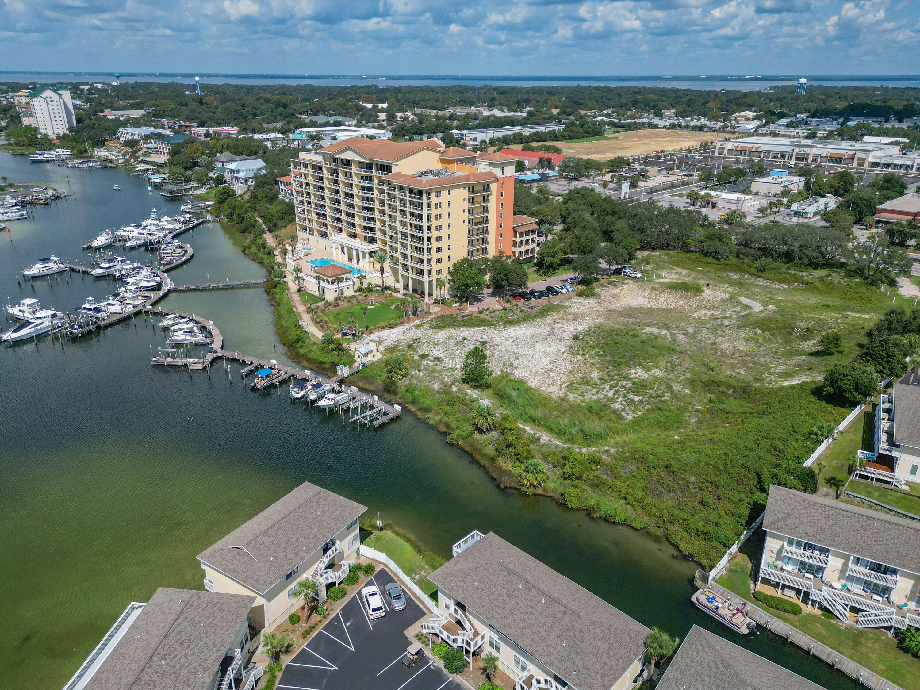 796 Harbor Boulevard Destin, FL 32541 - Photo 9 of 14 an aerial view of a house with a lake view