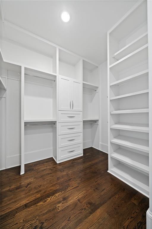 3213 Balley Forrest Drive Milton, GA 30004 - Photo 34 of 90 a view of walk in closet with empty racks