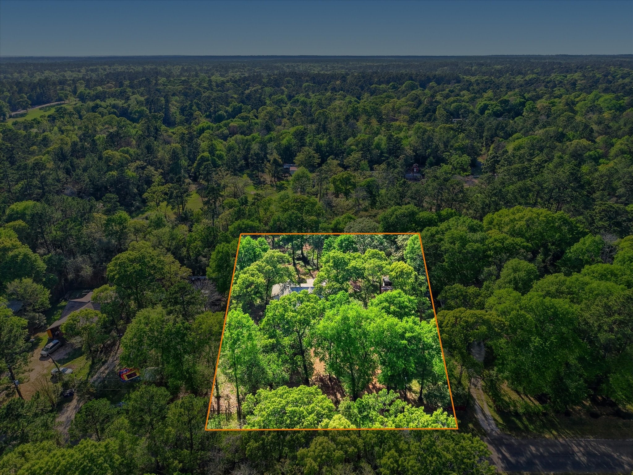 16958 Cedar Road Plantersville, TX 77363 - Photo 35 of 38 an aerial view of a yard