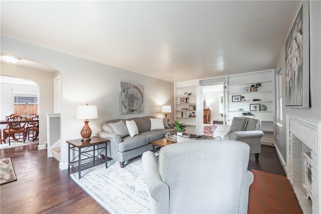 1025 Old Gate Road Pittsburgh, PA 15235 - Photo 4 of 27 a living room with furniture and a wooden floor