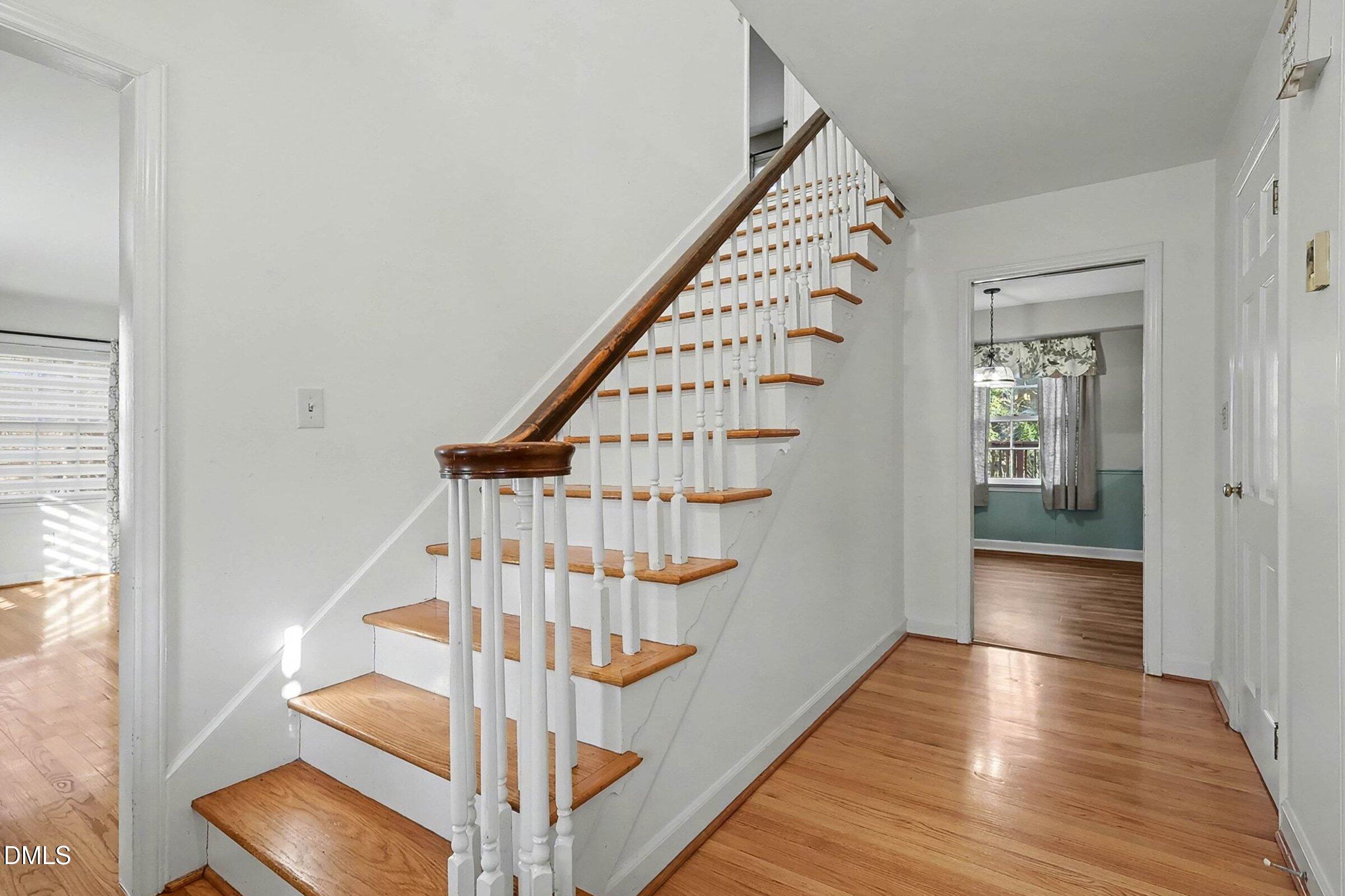 3704 Pembrook Place Raleigh, NC 27612 - Photo 7 of 68 a view of entryway with wooden floor